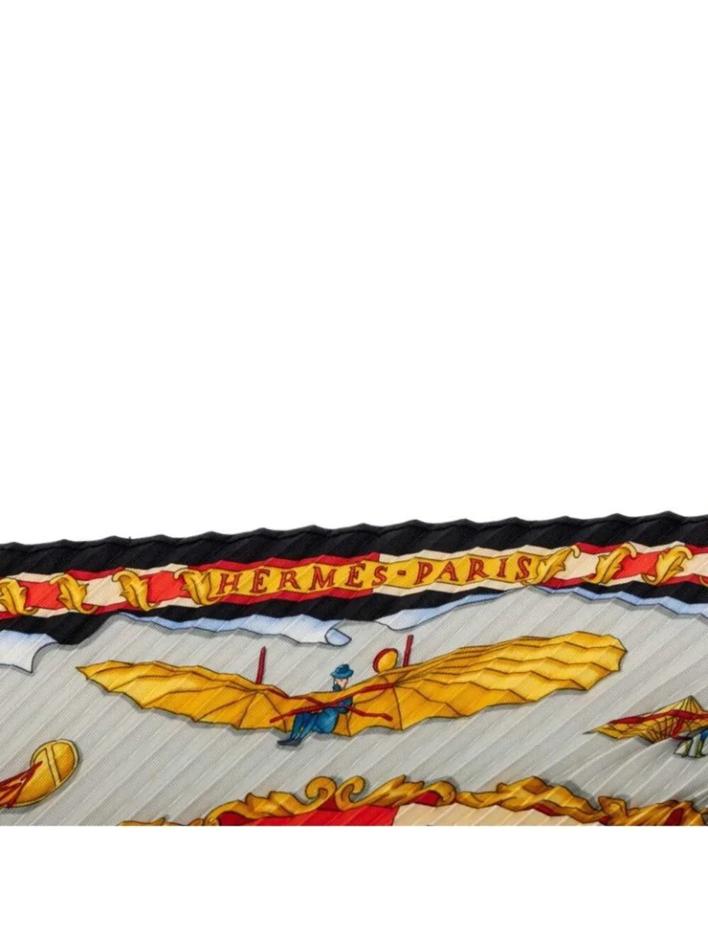 Hermes Carre 70 Pleats Dream Space Reves D'espace Scarf Multicolor Silk
